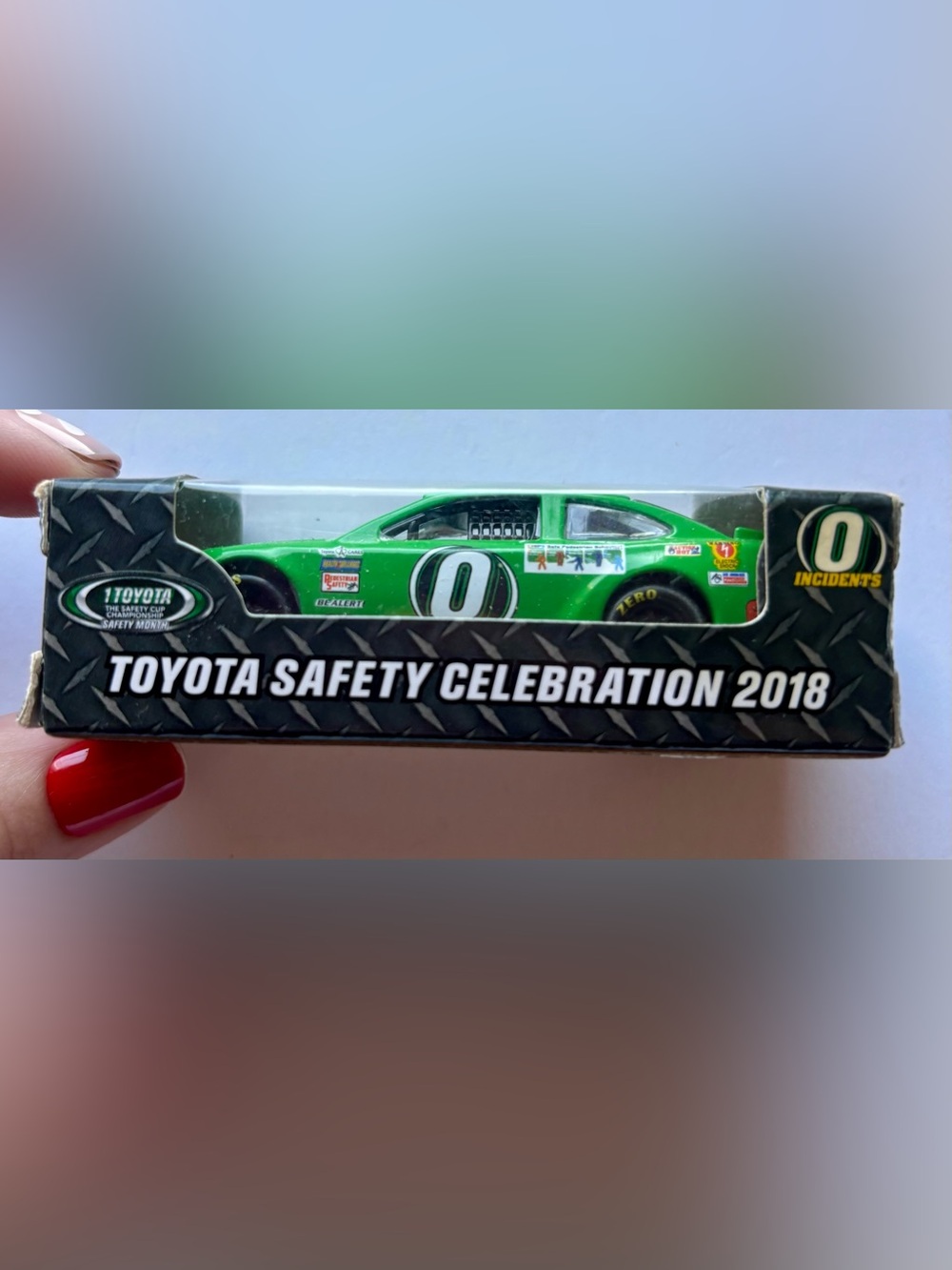 Very RARE Green Toyota Camry 2018 Safety Milestone Die Cast Car